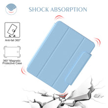Trifold Magnetic Rotating Smart Case For iPad Air 2022 / 2020 10.9(Sky Blue)