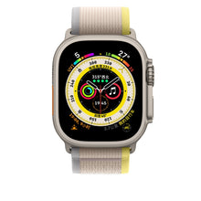 Nylon Watch Band For Apple Watch Ultra 49mm / Series 8&7 45mm / SE 2&6&SE&5&4 44mm(Beige)