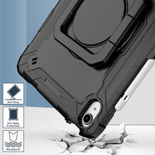 For iPad 10th Gen 10.9 2022 Silicone + PC Bracelet Holder Tablet Case(Black)