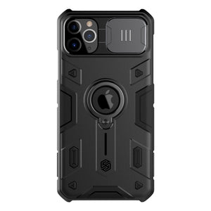 For iPhone 11 Pro Max NILLKIN Shockproof CamShield Armor Protective Case with Invisible Ring Holder(Black)