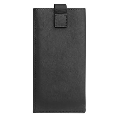 For iPhone 11 Pro Max QIALINO Nappa Texture Top-grain Leather Horizontal Flip Wallet Case with Card Slots(Black)