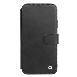 For iPhone 11 Pro QIALINO Business Magnetic Buckle Horizontal Flip Leather Case with Card Slots(Black)