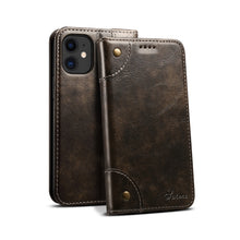 For iPhone 12 / 12 Pro Baroque Simple Horizontal Flip Leather Case with Holder & Card Slots & Wallet(Black)