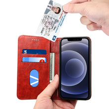 For iPhone 12 / 12 Pro Baroque Simple Horizontal Flip Leather Case with Holder & Card Slots & Wallet(Red)