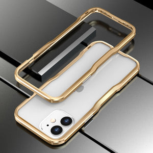 For iPhone 12 mini Sharp Edge Magnetic Adsorption Shockproof Case (Gold)