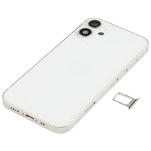 Battery Back Cover Assembly (with Side Keys & Speaker Ringer Buzzer & Motor & Camera Lens & Card Tray & Power Button + Volume Button + Charging Port & Wireless Charging Module) for iPhone 12 Mini(White)