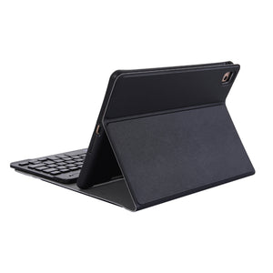 A05B Bluetooth 3.0 Ultra-thin ABS Detachable Bluetooth Keyboard Leather Tablet Case for iPad mini 5 / 4 / 3 / 2, with Holder(Black)