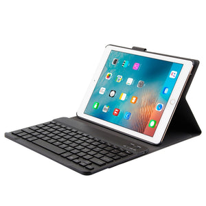 FT-1030D Bluetooth 3.0 ABS Brushed Texture Keyboard + Skin Texture Leather Tablet Case for iPad Air / Air 2 / iPad Pro 9.7 inch, with Three-gear Angle Adjustment / Magnetic / Sleep Function (Black)