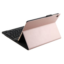 FT-1030D Bluetooth 3.0 ABS Brushed Texture Keyboard + Skin Texture Leather Tablet Case for iPad Air / Air 2 / iPad Pro 9.7 inch, with Three-gear Angle Adjustment / Magnetic / Sleep Function (Pink)