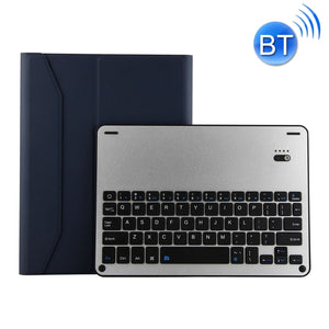 FT-1038E Detachable Bluetooth 3.0 Aluminum Alloy Keyboard + Lambskin Texture Leather Tablet Case for iPad Air / Air 2 / iPad Pro 9.7 inch, with Pen Slot / Water Repellent / Three-gear Angle Adjustment / Magnetic / Sleep Function (Blue)