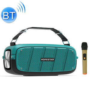 HOPESTAR A20 Pro TWS Portable Outdoor Waterproof Subwoofer Bluetooth Speaker with Microphone, Support Power Bank & Hands-free Call & U Disk & TF Card & 3.5mm AUX (Blue)