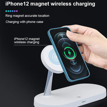 T268 5 in 1 15W Multi-function Magnetic Wireless Charger for iPhone 12 Series & Apple Watchs & AirPods 1 / 2 / Pro, with LED Light (White)