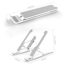 YMB1028 Portable Folding Desktop Holder Bracket for Laptop / Tablet(Silver)