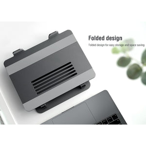 NILLKIN ProDesk Adjustable Aluminum Alloy Laptop Notebook Stand Holder (Grey)