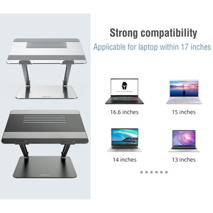 NILLKIN ProDesk Adjustable Aluminum Alloy Laptop Notebook Stand Holder (Grey)