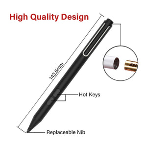 JD02 Prevent Accidental Touch Stylus Pen for MicroSoft Surface Series (Black)
