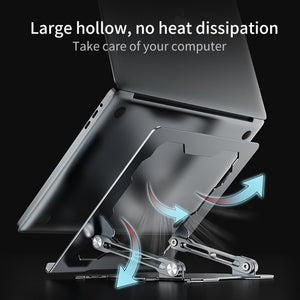 R-JUST HZ09 Mechanical Lifting Adjustable Laptop Holder (Silver)