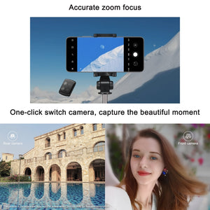 Original Huawei Wireless Bluetooth Tripod Self Timer Selfie Stick (White)