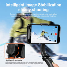 H202 Handheld Gimbal Stabilizer Foldable 3 in 1 Bluetooth Remote Selfie Stick Tripod Stand for Smart Phone, Dual-Key Control