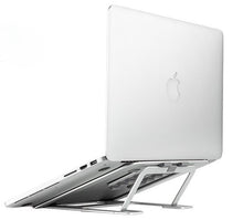 Laptop Height Extender Holder Stand Folding Portable Computer Heat Dissipation Bracket, Size: 22.3x23.5x1.3cm (Silver)