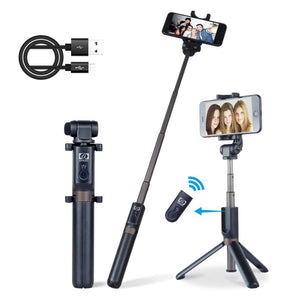 APEXEL APL-D3 Universal Live Broadcast Multifunctional Aluminum Alloy Bluetooth Selfie Stick with Tripod