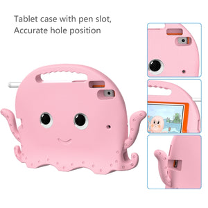 For iPad Air 3 10.5 2019 / Pro 10.5 Octopus Style EVA + PC Tablet Case with Strap(Pink)