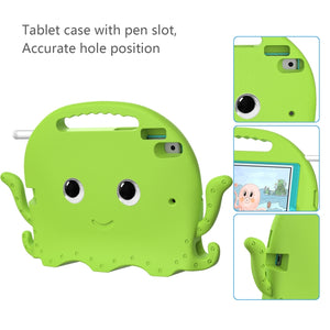 For iPad Air 3 10.5 2019 / Pro 10.5 Octopus Style EVA + PC Tablet Case with Strap(Grass Green)