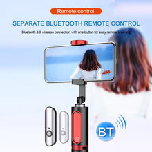 M18 Portable Selfie Stick Remote Control Mobile Phone Holder(Pink)