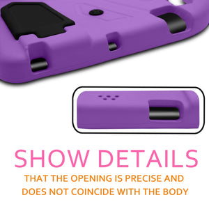 For iPad 4/3/2 Sparrow Style EVA Material Children Shockproof Casing Shell(Purple)