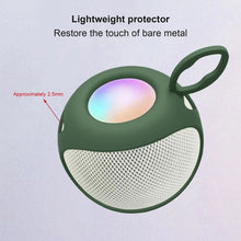 Speaker Protective Cover Home Audio Soft Silicone Protective Case For Apple HomePod Mini(Dark Green)