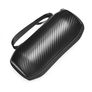2 PCS Carbon Fiber Bluetooth Speaker Storage Bag For JBL Flip 5(Black)