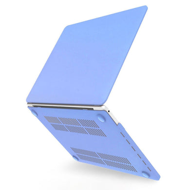 For MacBook Air 13 A2179 & A2337 Hollow Cream Style Laptop Plastic Protective Case(Tranquil Blue)