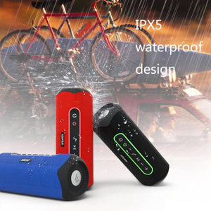 Edifier MB300A Wireless Bluetooth Speaker Portable Waterproof Dazzling Light Smart Speaker, Support TF Card / AUX(Red)