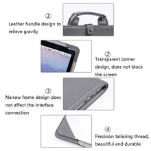 Book Style Laptop Protective Case Handbag For Macbook 16 inch(Gray + Power Bag)