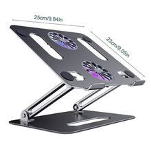 BONERUY P43F Aluminum Alloy Folding Computer Stand Notebook Cooling Stand, Colour: Silver with Type-C Cable