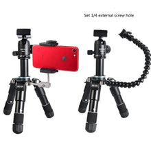 BEXIN Mate 10 Mobile Phone Camera Desktop Aluminum Alloy Tripod Mount Live Broadcast Selfie Stick Tripod