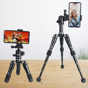 BEXIN Mate 10 Mobile Phone Camera Desktop Aluminum Alloy Tripod Mount Live Broadcast Selfie Stick Tripod