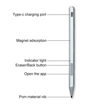 WR19 4096 USB-C/Type-C Pressure-Sensitive Stylus Pen(Black)