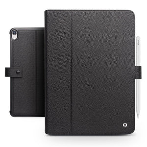 QIALINO Business Style Cowhide Leather Smart Case for iPad Pro 12.9-inch (2018) - Black