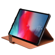 QIALINO Business Style Cowhide Leather Smart Case for iPad Pro 12.9-inch (2018) - Brown