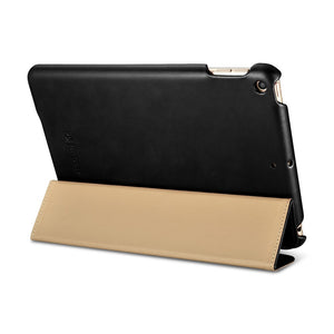 ICARER Retro Genuine Leather Stand Phone Case for iPad mini (2019) 7.9 inch - Black