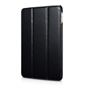 ICARER Retro Genuine Leather Stand Phone Case for iPad mini (2019) 7.9 inch - Black