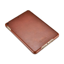 ICARER Retro Genuine Leather Stand Phone Case for iPad mini (2019) 7.9 inch - Brown