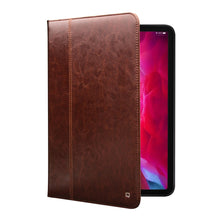 QIALINO TPU + Genuine Leather + Cowhide Leather Smart Tablet Shell with Stand for iPad Pro 11-inch (2021/2020) - Brown