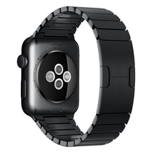 For Apple Watch 42mm Stainless Steel Watch Band(Black)