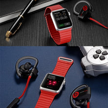For Apple Watch 38/40/41mm Loop Magnetic Closure Clasp PU Leather Watchband(Red)