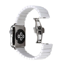 For Apple Watch Series 3 & 2 & 1 38mm Delicate Ceramics Wrist Watch Band(White)