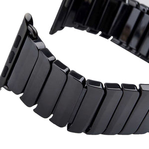For Apple Watch Series 3 & 2 & 1 42mm Delicate Ceramics Wrist Watch Band(Black)