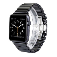 For Apple Watch Series 3 & 2 & 1 42mm Delicate Ceramics Wrist Watch Band(Black)
