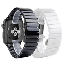 For Apple Watch Series 3 & 2 & 1 42mm Delicate Ceramics Wrist Watch Band(Black)